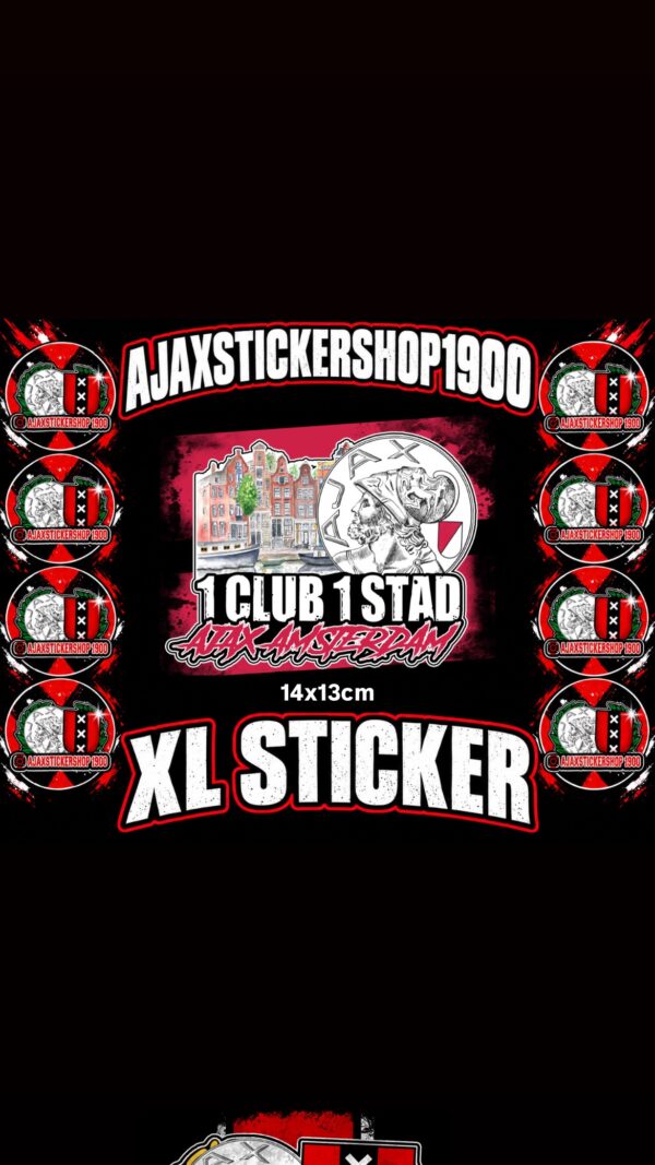 1 club 1 stad (XL Sticker)