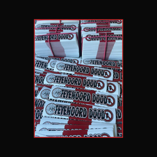 Mini sticker Feyenoord dood