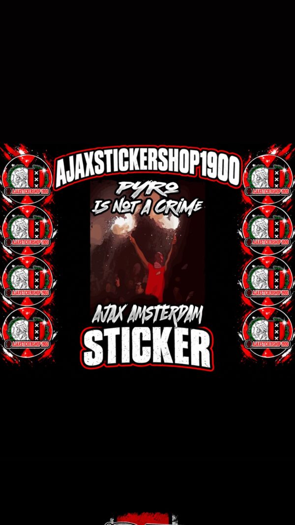 Pyro is not a crime sticker