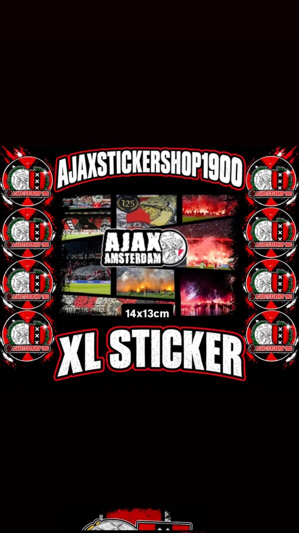 AJAX AMSTERDAM PYRO XL STICKER