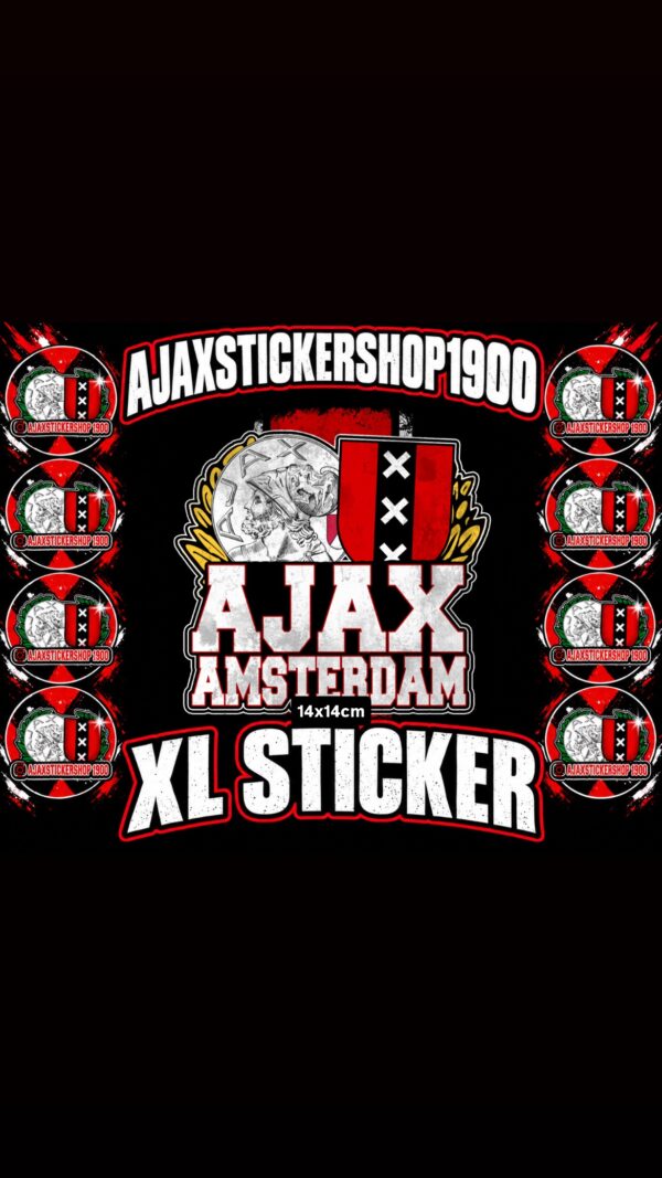 AJAX AMSTERDAM XL STICKERS