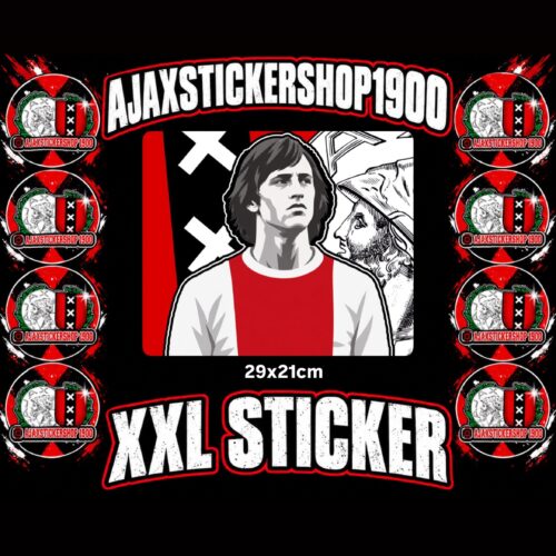 Ajax& cruyff xxl sticker