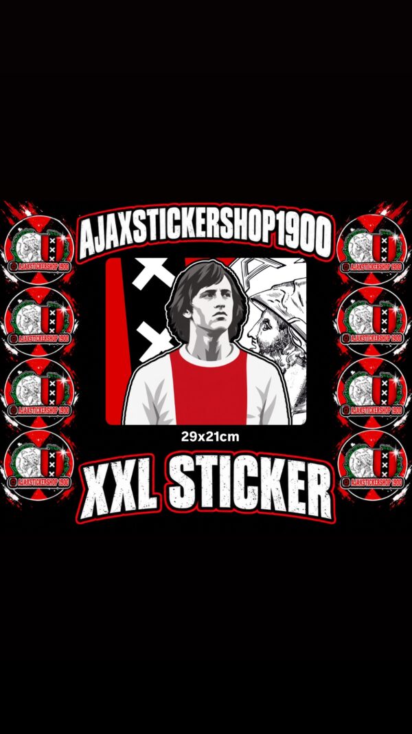 Ajax& cruyff xxl sticker